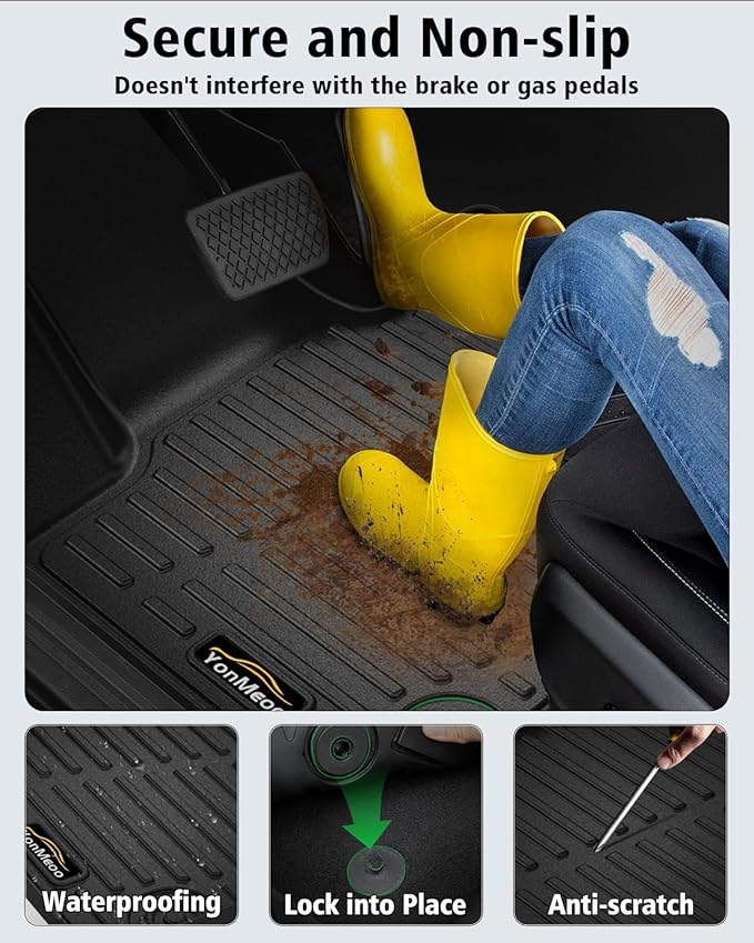 Floor Mats & Cargo Liner Custom Fit for Lexus 2023 2024 2025 2026 RX/RX350/RX350h/RX500h (Not for RX450h+ PHEV) All Weather TPE Rubber Floor Liners Full Set Automotive Mat for Lexus RX Accessories