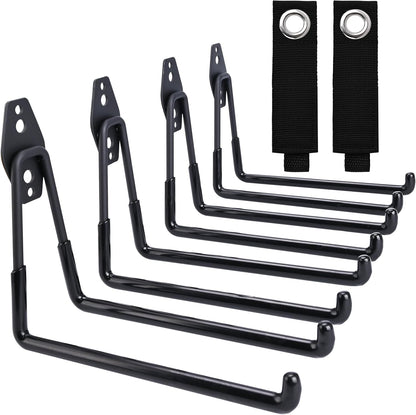 QUELIEN Large Garage Hooks, Heavy-Duty 7.5 in Cord Organizer for Garage Organization, Storage, and Hose Holder – Space-Saving and Durable Design for Home, Garage, and Workshop Use