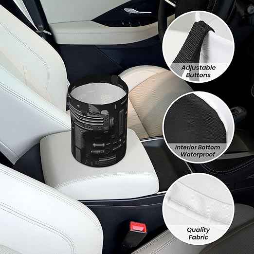 Gun Military Gear Arsenal Set Car Trash Can Waterproof Hanging Trash Bin Collapsible Garbage Can for Car Accessories Travel Camping Kitchen Home