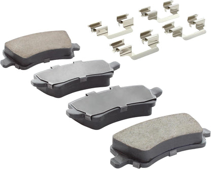 Premium Ceramic Rear Brake Pads (1001-1307AC) Compatible with 2008-2018 Volvo (S60/S60 Cross Country/V60/V60 Cross Country/V70/XC60/XC70)
