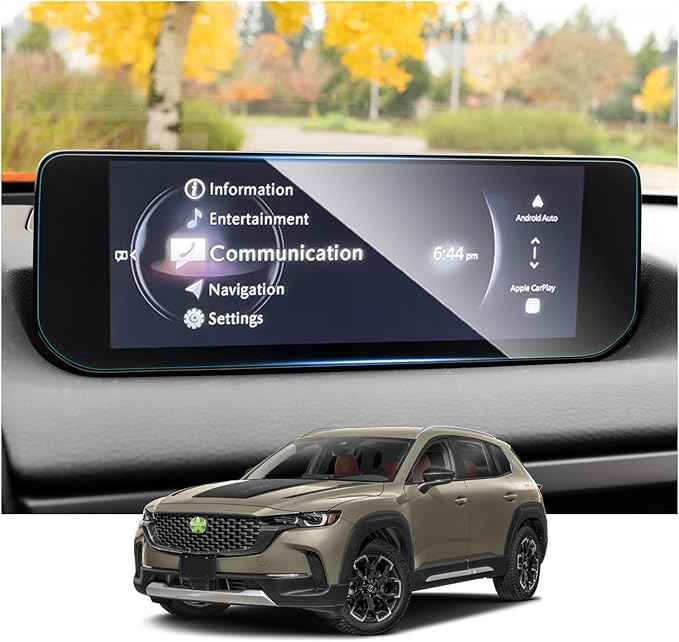 Ruiya Screen Protector for Mazda CX50 10.25" Display Touchscreen for 2023-2026 Mazda CX50 Accessories 9HD Tempered Glass Compatible with 2023 2024 2025 2026 Mazda CX-50