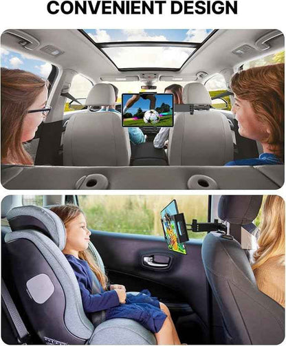 Owleys Tablet Holder for Car Headrest - Car Accessories for Kids - iPad Holder for Car Backseat - Adjustable Tablet Stand - Kids Road Trip Essentials - for iPad Air Pro Mini Galaxy 1pc