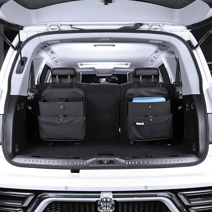 Car Seat Organizer，Universal Fit for Front & Back Seats-Hanging Letters/Legal Folders/Laptops and Tablets，Compatible with Cars, Trucks, and Vans