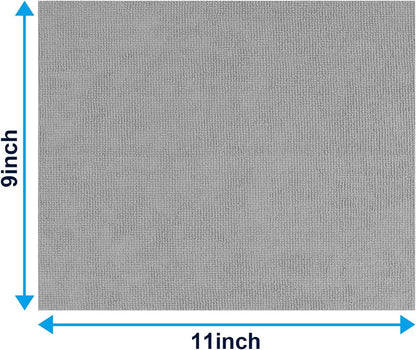 GLIMGLINT Microfiber Cleaning Cloth, 100 Pack Cleaning Rags, Lint-Free, Ultra Absorbent Reusable Paper Towels for Home, Kitchen, Car, Garage or Shop, Dish Rags, 11" x 9", Grey