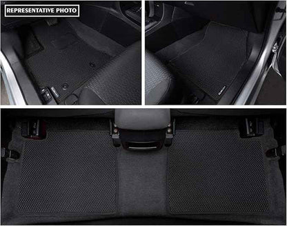 CLIM ART All-Weather Car Floor Mats Compatible with Chevrolet (Chevy) Equinox 2018-2024, Custom-Fit Heavy-Duty Floor Liners for Cars & SUVs, Car Accessories for Men & Women, Black - FL011418113