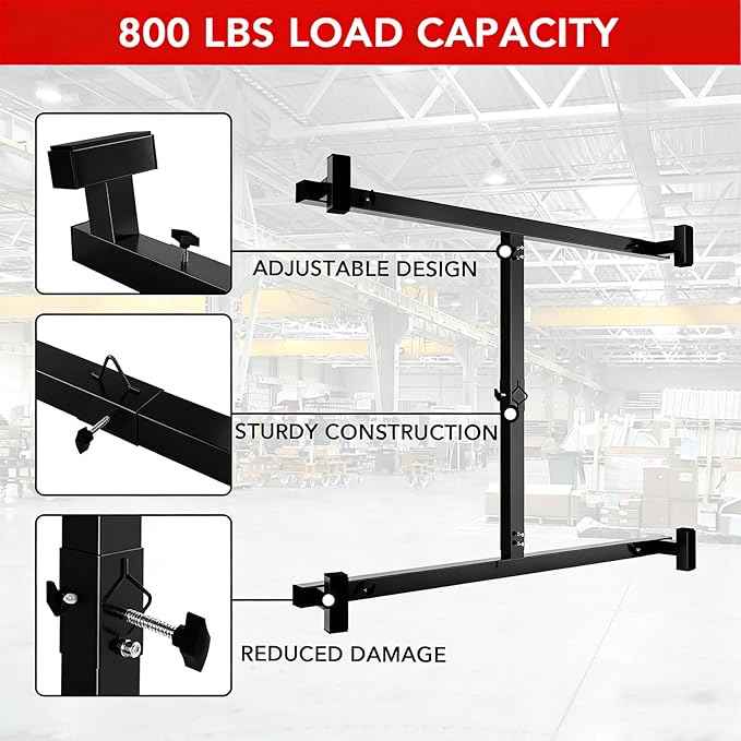 Truck Bed Lifter Box for Pickups Trucks, Heavy-Duty Truck Bed Lift Support 800 LBS Weight Capacity and Capacity Works On Beds, Black