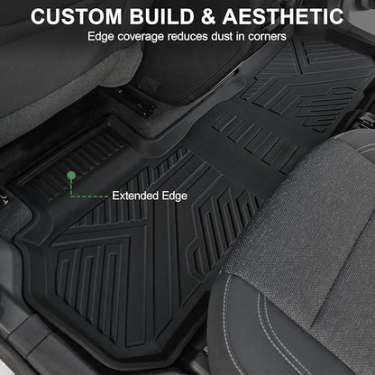 Floor Mats Full Set for 2024 2025 2026 Chevy Traverse & 2025 2026 Buick Enclave 7 Seats Captain Chairs, All Weather Cargo Trunk Liner, 2nd & 3rd Row Seat Back Cover, Door Sill Protector Accessories