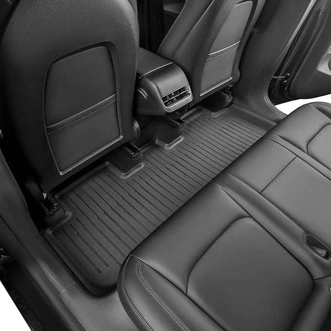 SUPER LINER Tesla Model Y Juniper Floor Mats 2025 2026 | Custom Fit All-Weather 9-Piece Set Includes Cargo Mat | Seat Back Cover Protector |Trunk Mats & Accessories
