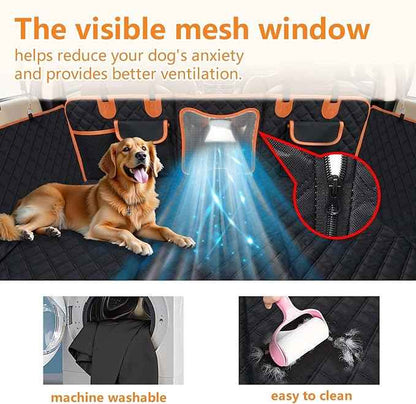 Back Seat Extender for Dogs,Car Seat Protector,Dog Car Seat Cover for Back Seat with Hard Bottom Holds 500 lbs,Waterproof Extender for Dogs,Pet Bed for Full Size F150/RAM1500/Silverado Crew Cab Pickup