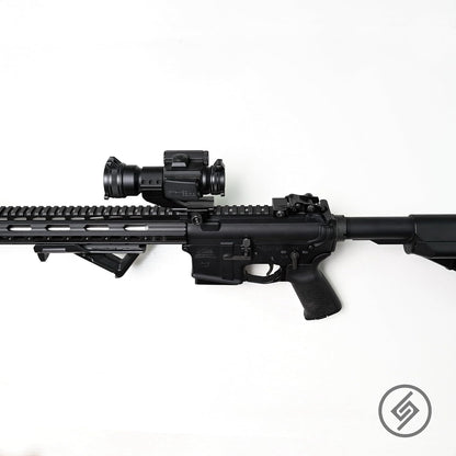 Spartan Mounts Locking .223/5.56 Rifle Mount Wall Display | Low Profile Floating Design Vertical and Horizontal Mounting Solution | Gun Room Safe Storage Organzation | Made in USA