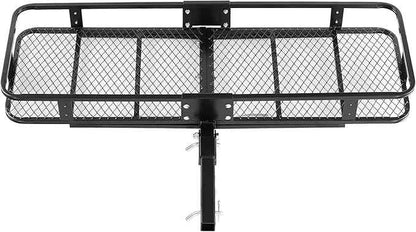 VEVOR 60"x20"x6", Hitch Cargo Carrier, 500 lbs Capacity Hitch Cargo Carrier with Cargo Net & Waterproof Cargo Bag, Folding Hitch Mount Cargo Carrier with Hitch Lock for 2" Receiver, Fit for SUVs