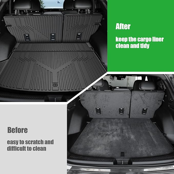 Floor Mats for 2026 2025 2024 Chevy Equinox EV (Non Fuel) Trunk Mat with Backrest Mat and Storage Mats, Door Sill Protectors, All Weather Cargo Liner Back Seat Cover for Equinox EV Accessories