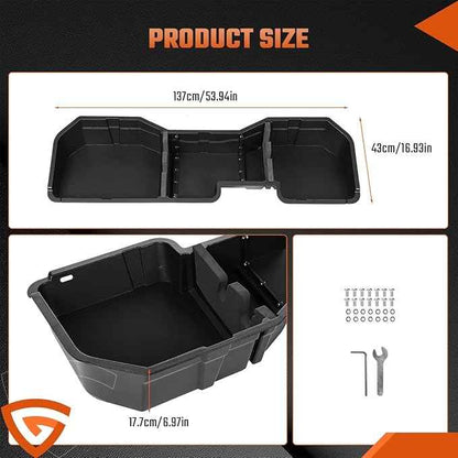 GEARLAST Underseat Storage, Real Under Seat Organizer Compatible with Chevy Silverado 1500 & 2500HD/3500HD Crew Cab 2014-2019 Real Under Seat Organizer