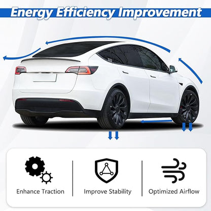 Spoiler Compatible with 2020-2024 Tesla Model Y Matte Black ABS Plastic Rear Trunk Lip Rear Spoiler Wing Model Y Accessories