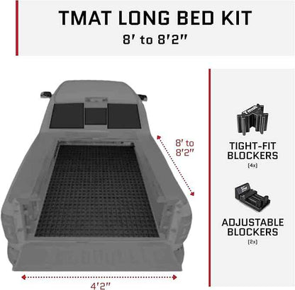 Tmat Truck Bed Organizer Storage System Slide Out Mat (Universal Fit for Long Beds 8' to 8'2")