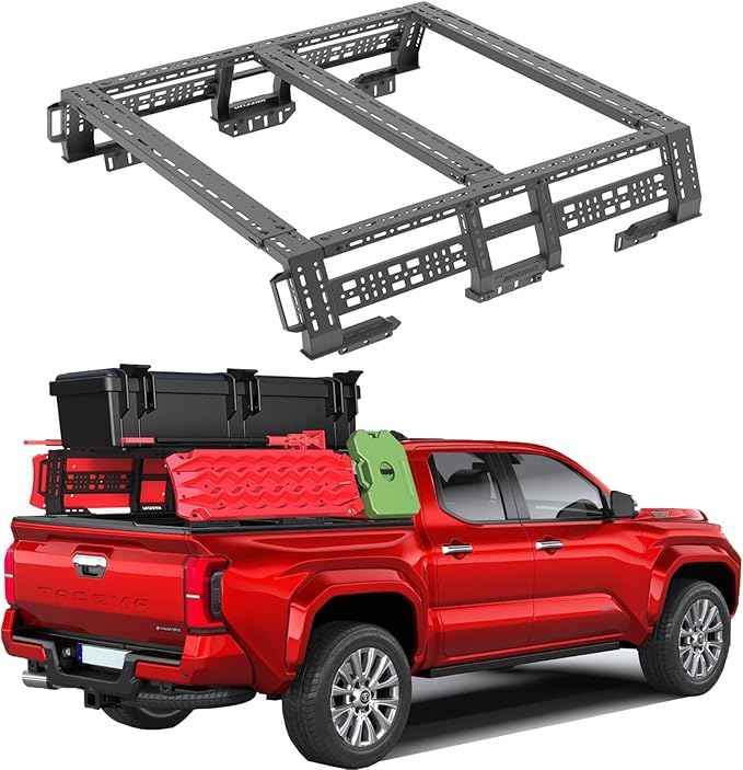 Mid-Size Pickup Fit for Overland Bed Rack/Adjustable Truck Cargo Carrier