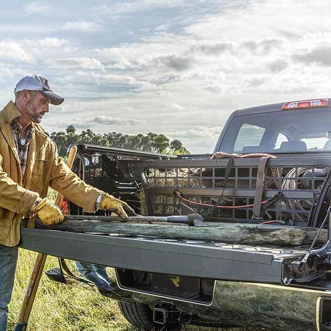 RealTruck Roll-N-Lock Cargo Manager Truck Bed Organizer | CM402 | Fits 2019 - 2025 Dodge Ram 1500/2500/3500, Does Not Fit w/ Multi-Function (Split) Tailgate 6' 4" Bed (76.3")
