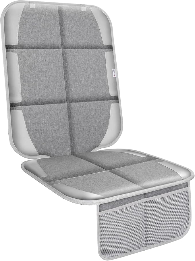 Meolsaek Car Seat Protector, Non-Slip Backing Will Not Leave Imprint, Waterproof Thicker Car Seat Cover for SUV, Sedan, Truck, Leather Car Seat Cushion (Gray 1pc)