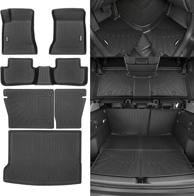 Custom Fit Floor Mats for Mercedes-Benz GLA 250 2013-2019, All Weather TPE Floor Liners with Trunk Mat & Backrest Protectors, Odorless Full Set Interior Accessories