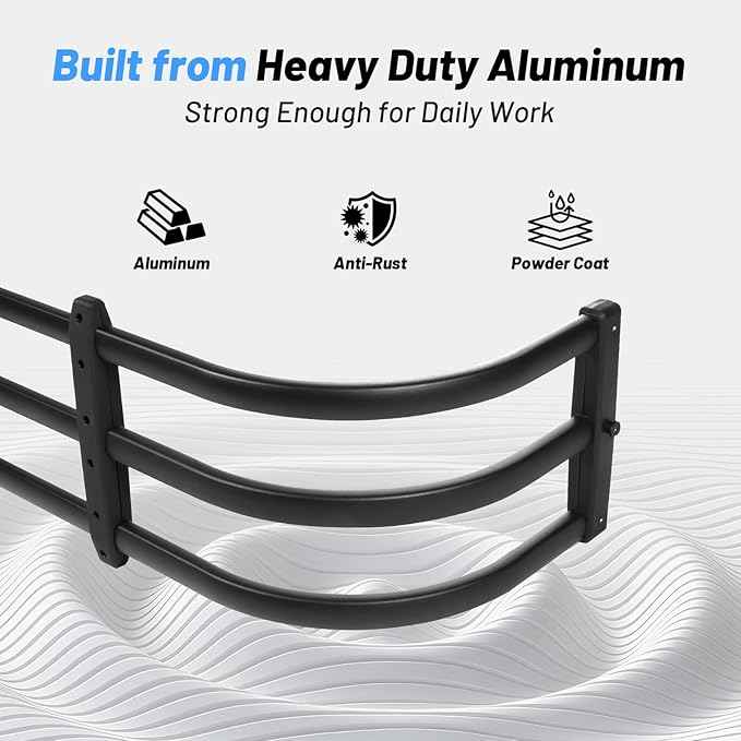 Truck Bed Extender Fit for Toyota Tacoma 2005-2026, Adjustable Aluminum Tailgate Extender, 180° Flip Design, Heavy-Duty Alloy, Drill-Mount Storage Extension for Long Cargo
