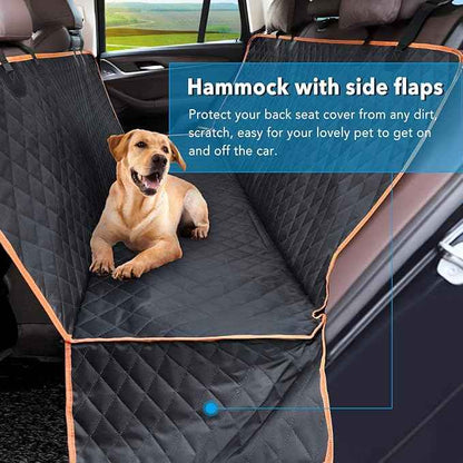 Dog Car Seat Cover Waterproof Non-Slip Hammock Back Seat Cover Heavy Duty Pet Seat Covers for Cars Trucks and SUVs
