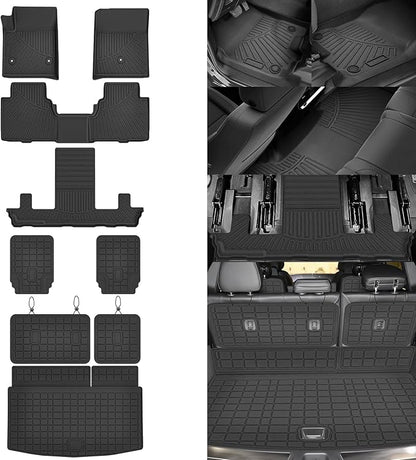 Escalade IQ Floor Mats - Car Mats for Cadillac Escalade IQ 2025, All Weather Floor Mat for Escalade IQ Accessories, Heavy Duty Rubber Mats, Car Accessories
