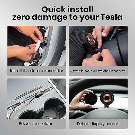 TITA 1.8" Smart Display Pro for Tesla Model 3/Y, with Magnetic Charging Mount, Zero-Delay Tesla Data Sync, HUD for Model 3, Model Y, Model 3 Highland