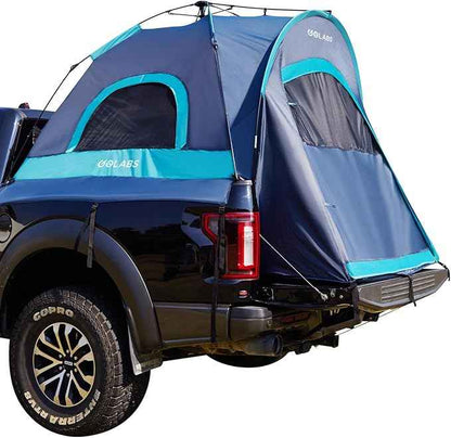 Golabs Truck Bed Tent for 5-6 Ft Bed, 8-Minute Easy Setup by Pre-Assembled Design, Waterproof PU2000mm, 2-Person Portable with Extra Rainfly Cover for Camping & Outdoor, Includes Storage Bag