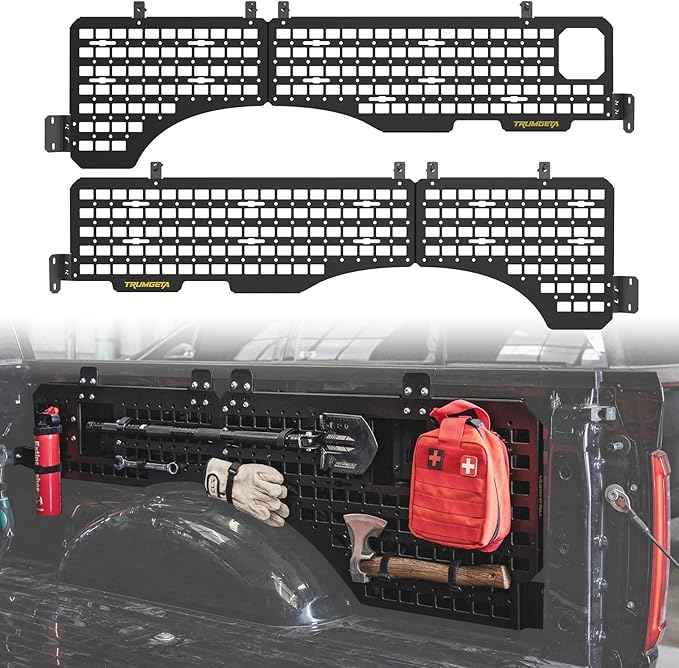 Side Bed MOLLE Panel Fit for 2022-2025 2026 Toyota Tundra 5.5 Feet with Truck Rail Truck Storage Organizer System