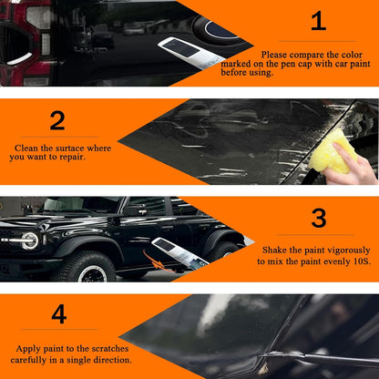 UA/UD/M6373/M6877 Black Ebony Touch Up Paint for Ford, Car Paint Pen Scratch Repair Two-In-One Touch Up Paint, Premium Car Scratch Remover for Deep Scratches