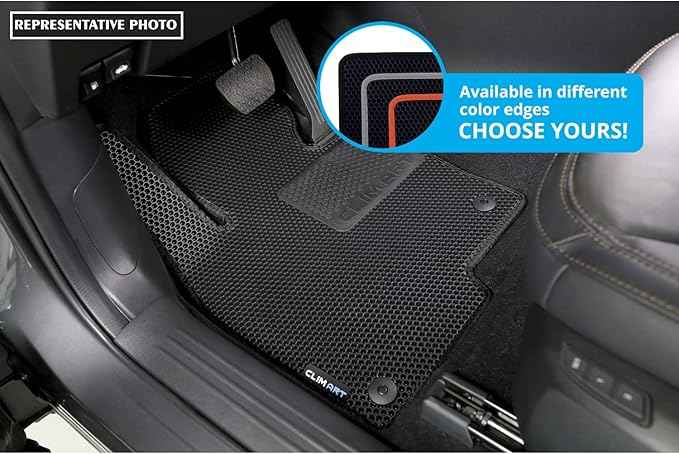 CLIM ART All-Weather Car Floor Mats Compatible with Mazda CX-30 2020-2026, Custom-Fit Heavy-Duty Floor Liners for Cars & SUVs, Car Accessories for Men & Women, Black - FL011420117
