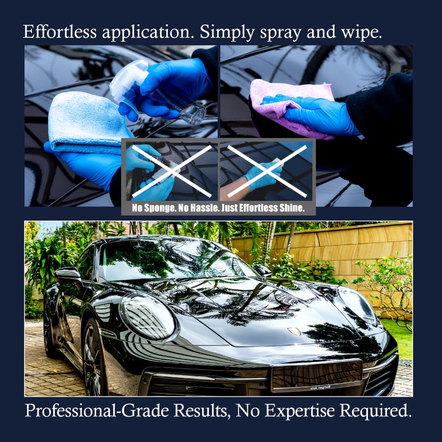 Three-Coat | 7 Years | 9H] PRO-Grade DIY Ceramic Coating SILAZANE50 Diamond Plus (2.5 Fl Oz)