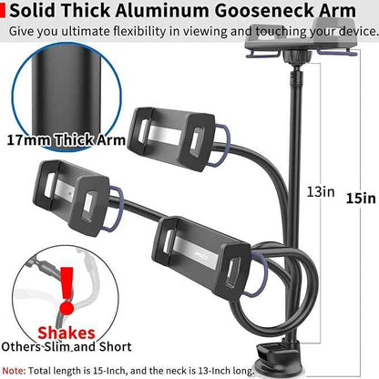 APPS2Car Upgraded Tablet Car Mount for iPad Truck Holder Long Arm Extension Strong Suction Cup Windshield Mount for 7-13 Inch Tablet iPad Pro Air Mini
