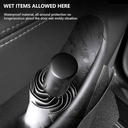 Door Storage Organizer Set for Tesla Model Y Juniper 2025 2026, 4 Pieces, Front & Rear Door Pocket Trays
