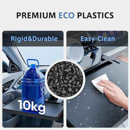 Steering Wheel Tray, Car Food Tray, Car Desk for Laptop, Multipurpose Car Table for Eating & Work, Adjustable Car Tray with Drawer and Anti-Slip Protective Adhesive