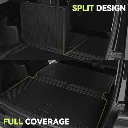 Tongama-Floor Mats for Ford Escape 2013-2019, All Weather TPE Trunk Mat and Backrest Mats Protectors for Ford Escape Floor Liner Accessories