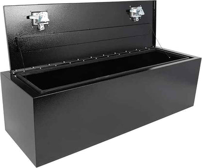 SCITOO 48" Iron Truck Bed Tool Box,Heavy Duty Crossover Storage for Most Full Size Pickups,Lockable Weatherproof Chest,Fits 48"WX16"DX16"H Truck Beds,Easy Access to Load and Unload