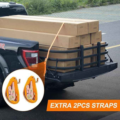 Truck Bed Extender,PickupTailgate Expansion,Fit for Ford F150 7+Titan 7+Sierra 3+Ram 1500/2500/3500,Compatible with All Rails,L55-62" x D24 x H18(Includes Mounting Bracket) Aluminium