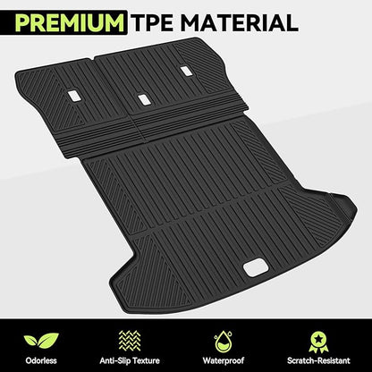 Cargo Mat for 2026 Hyundai Palisade, All Weather TPE Cargo Liner with Backrest Mats Protectors for Hyundai Palisade Trunk Mat Accessories