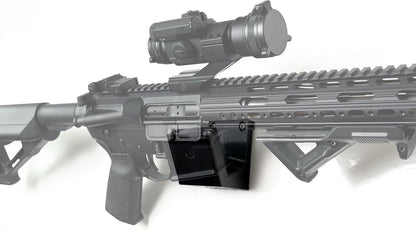 Spartan Mounts Locking .223/5.56 Rifle Mount Wall Display | Low Profile Floating Design Vertical and Horizontal Mounting Solution | Gun Room Safe Storage Organzation | Made in USA