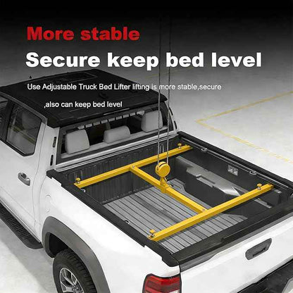 Truck Bed Lifter Box for Pickups Trucks, Heavy-Duty Truck Bed Lift Support 800 LBS Weight Capacity and Capacity Works On Beds, Yellow
