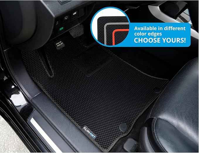 CLIM ART All-Weather Car Floor Mats Compatible with Nissan Altima 2013-2015, Custom-Fit Heavy-Duty Floor Liners for Cars & SUVs, Car Accessories for Men & Women, Black - FL011513125