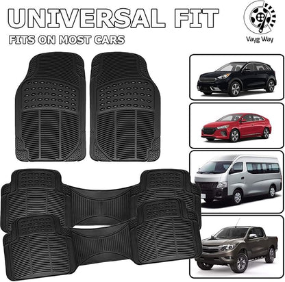 Vaygway Car Mats, All Weather Floor Mats for Cars, Auto Floor Mat, Car Mat Full Set, Automotive Carpet & Cargo Liners, Cars Carpet 4 Pc