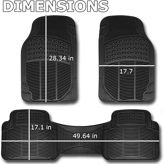 Vaygway Car Mats, All Weather Floor Mats for Cars, Auto Floor Mat, Car Mat Full Set, Automotive Carpet & Cargo Liners, Cars Carpet 4 Pc