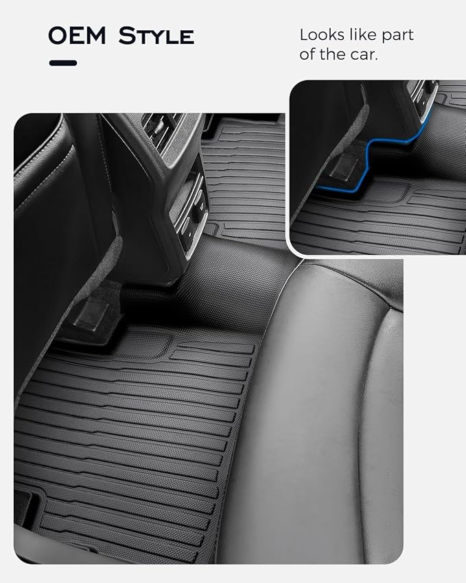 Custom Fit Floor Mats & Cargo Liner & Rear Seat Back Protectors for Ford Escape 2013-2019, All-Weather Rubber Mats, Full Interior Protection for SUV, Durable & Easy to Clean