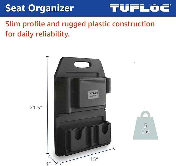 Seat Organizer for Police and Law Enforcement Vehicles - Keeps Gear Secure and Readily Accessible