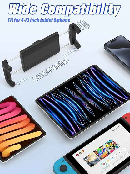 Car Cup Holder Tablet Mount for 4.7-13" iPad & Phone, Extra-Length Metal Arm（12.9"） Truck Cup Tablet Holder with 360° Adjustable Arm, Cupholder for iPad Pro, Air, Mini, Galaxy Tab, Fire HD