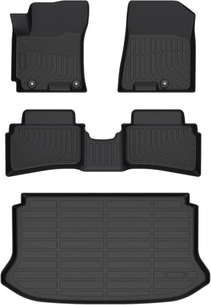 Cartist Floor Mats and Cargo Liner Fit for Venue 2020-2025 2026 (for Cargo Tray Upper Position) All Weather Floor Mat Venue Accessories Heavy Duty