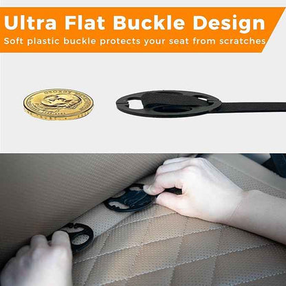Backseat Car Organizer with Tray, 9 Storage Pockets Back Seat Protector with Foldable Tablet Holder, Waterproof Back of Seat Kick Mats for Kids Adult, Travel Accessories, Gray
