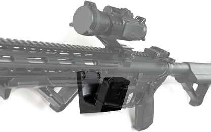 Spartan Mounts Locking .223/5.56 Rifle Mount Wall Display | Low Profile Floating Design Vertical and Horizontal Mounting Solution | Gun Room Safe Storage Organzation | Made in USA